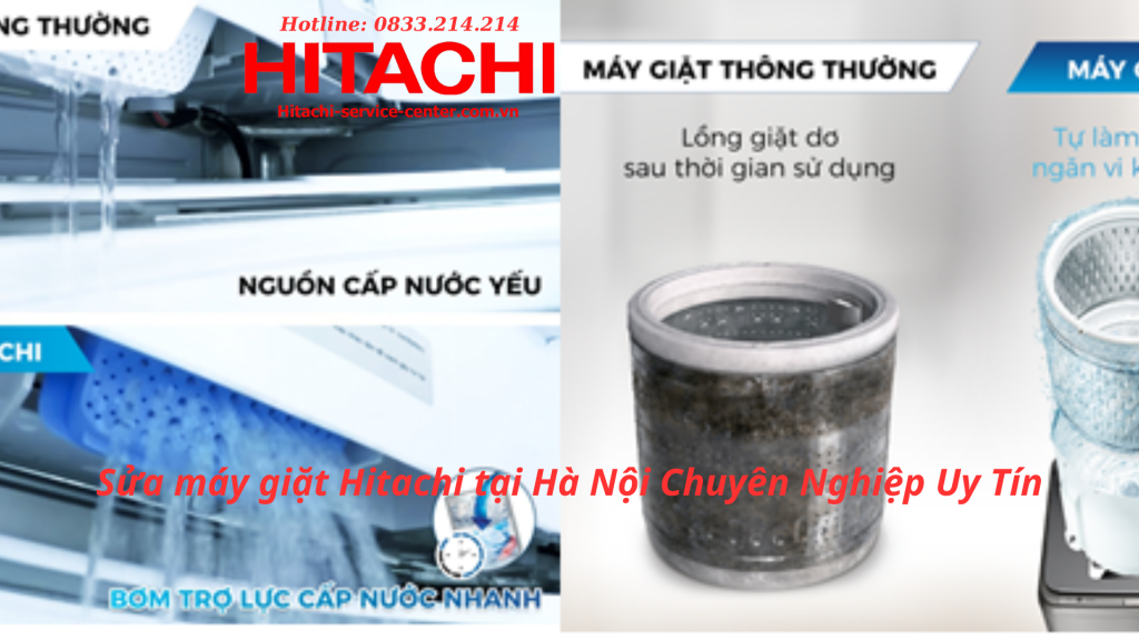 Sửa máy giặt Hitachi tại Hà Nội Chuyên Nghiệp Uy Tín
