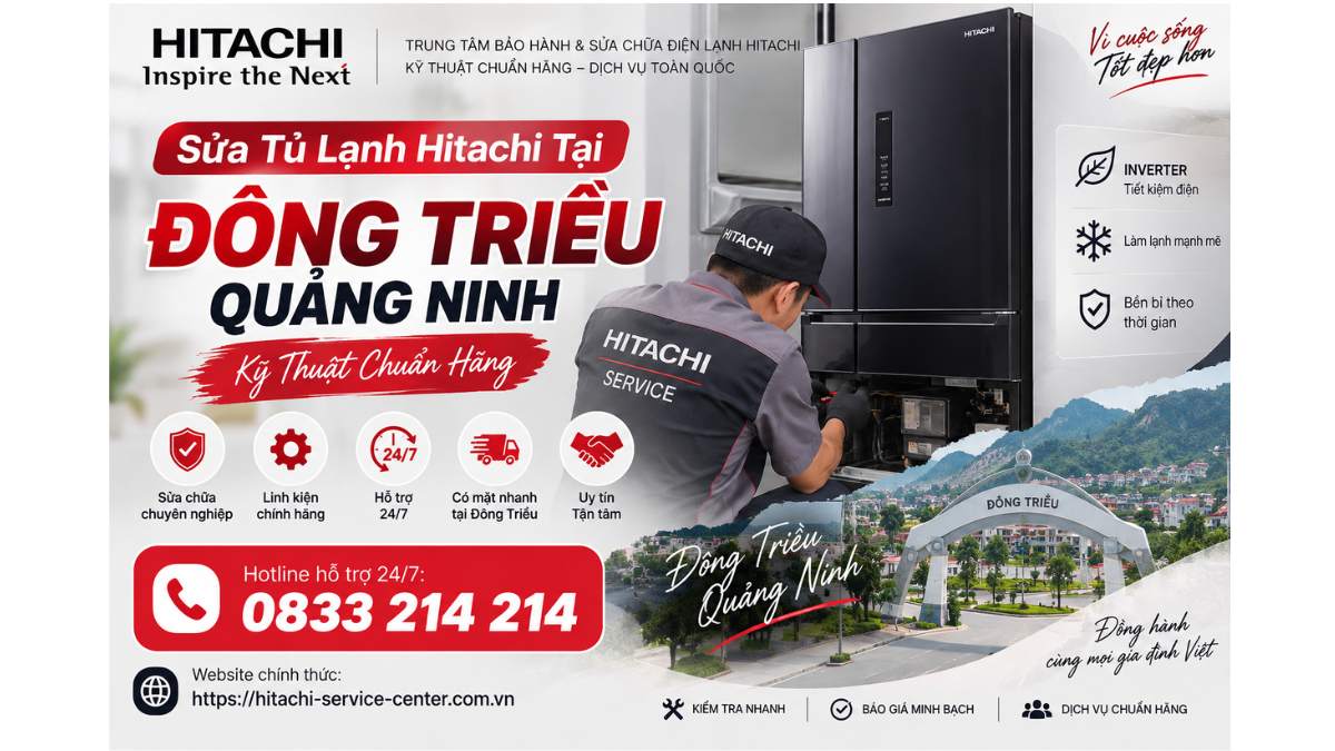 Sửa Tủ Lạnh Hitachi Tại Đông Triều Quảng Ninh - Kỹ Thuật Chuẩn Hãng Website chính thức: https://hitachi-service-center.com.vn Hotline hỗ trợ 24/7: 📞 0833 214 214 Uy Tín