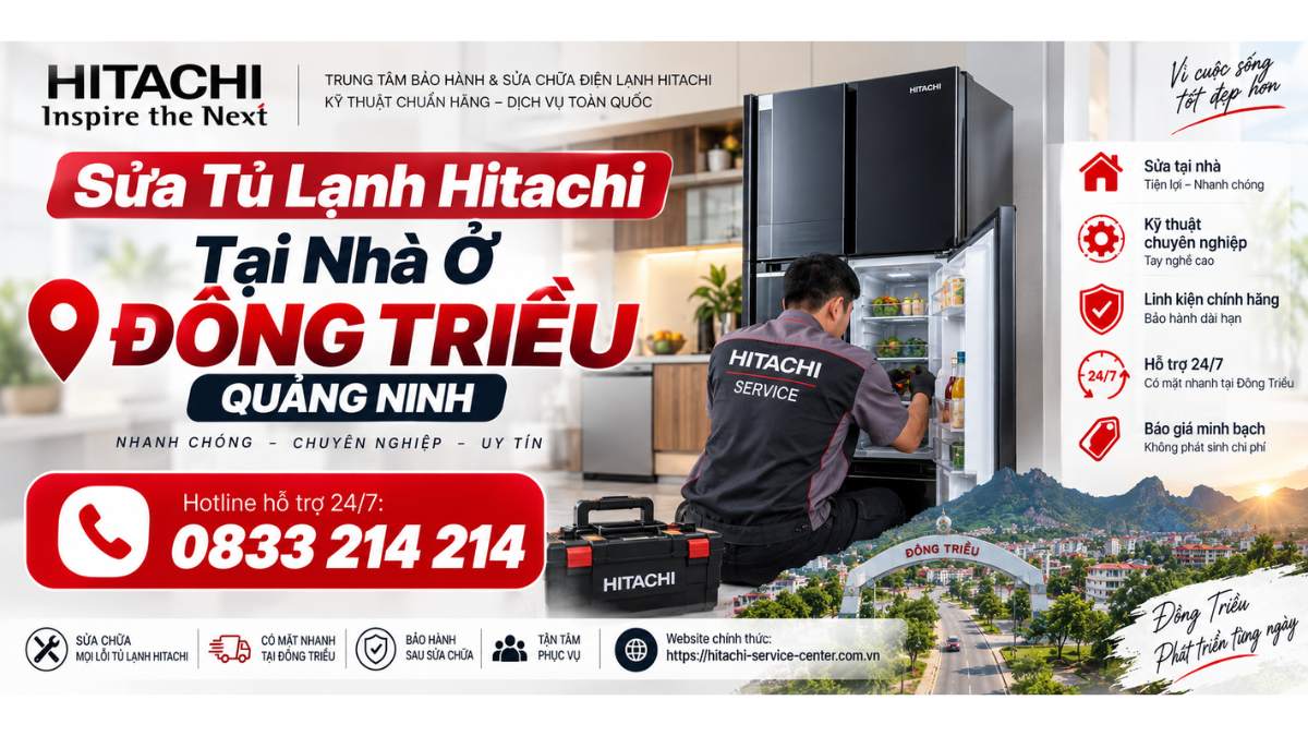 Sửa Tủ Lạnh Hitachi Tại Nhà Ở Đông Triều Website chính thức: https://hitachi-service-center.com.vn Hotline hỗ trợ 24/7: 📞 0833 214 214 Uy Tín